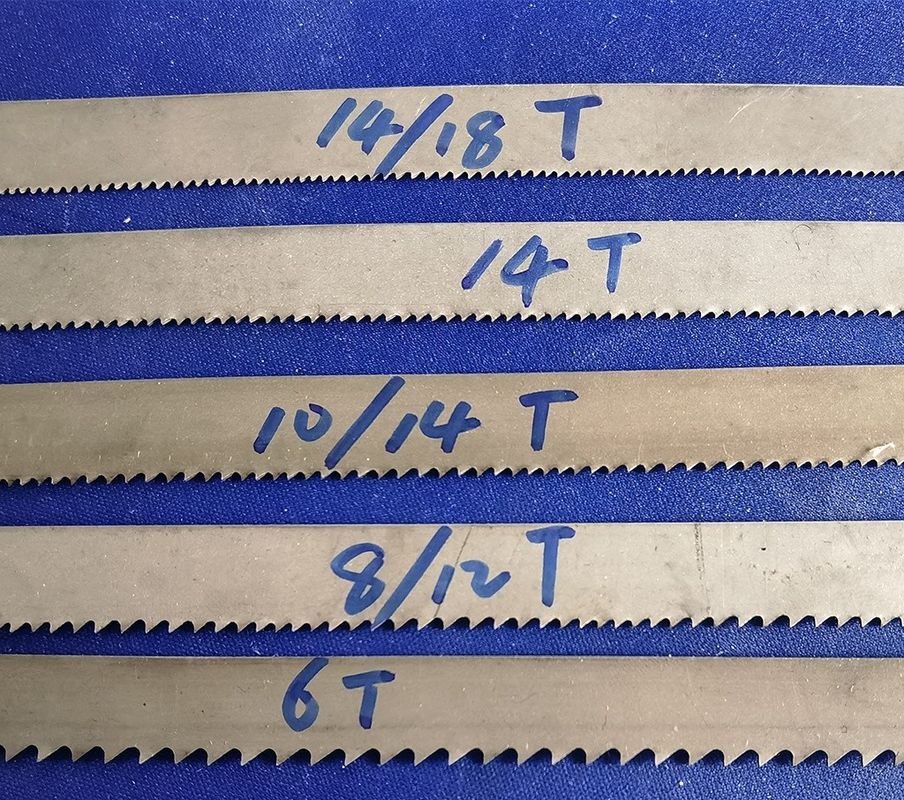 Bi-Metall Band Säge Klinge für verschiedene Metall Schneiden 14/18 Zähne Form kundenspezifische Länge